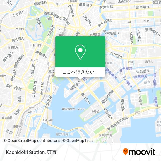 Kachidoki Station地図