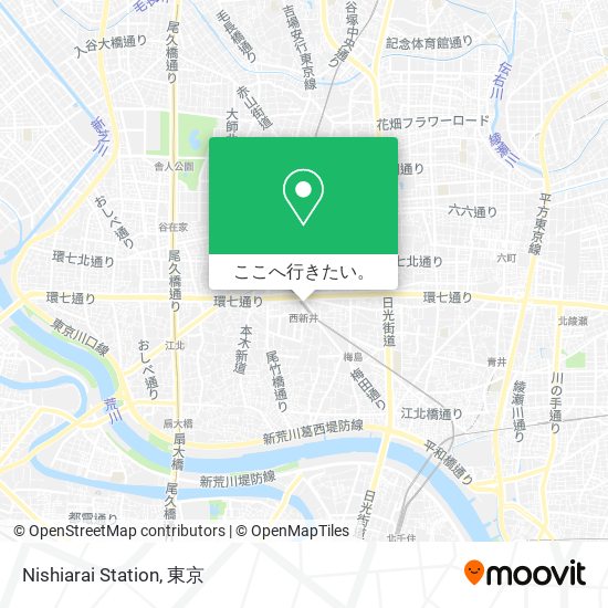 Nishiarai Station地図