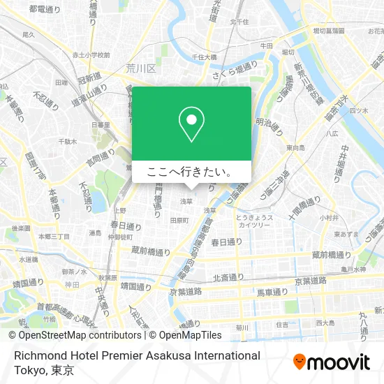Richmond Hotel Premier Asakusa International Tokyo地図
