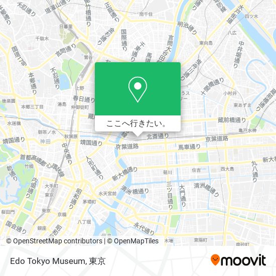 Edo Tokyo Museum地図