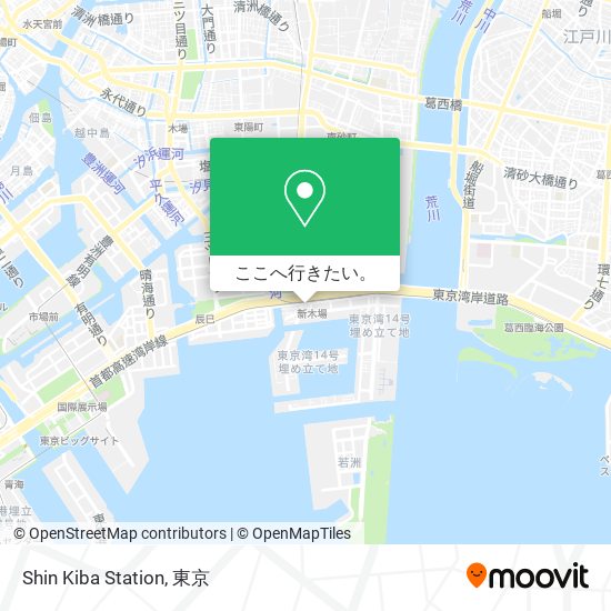 Shin Kiba Station地図