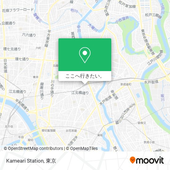 Kameari Station地図