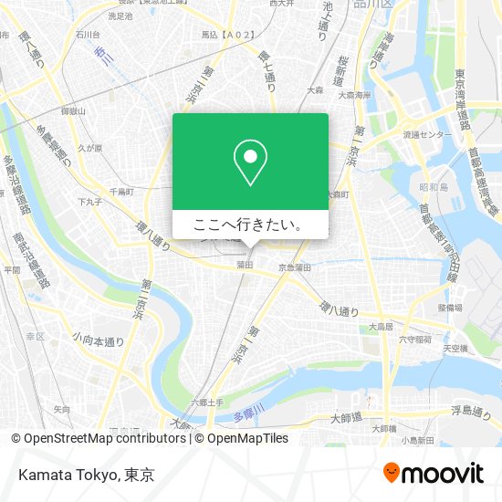 Kamata Tokyo地図