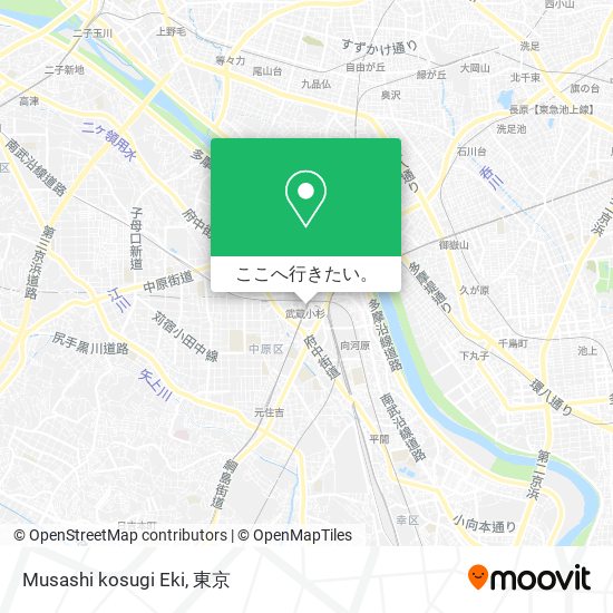 Musashi kosugi Eki地図