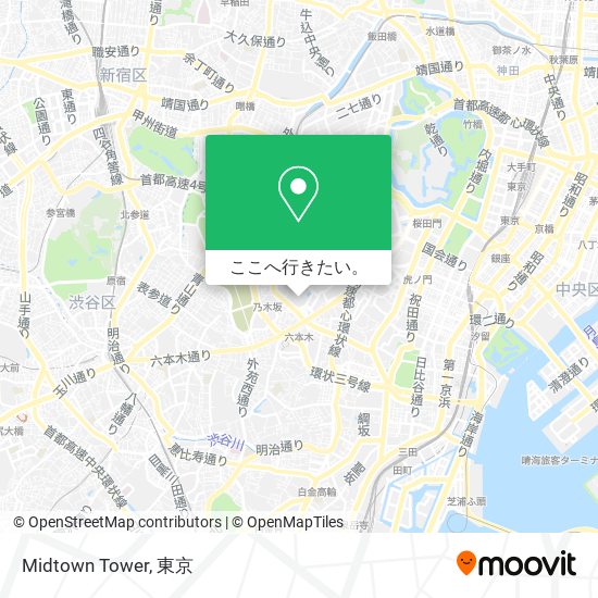 Midtown Tower地図