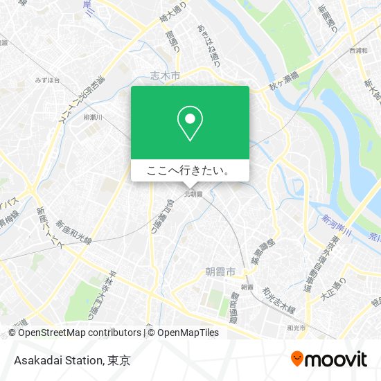 Asakadai Station地図