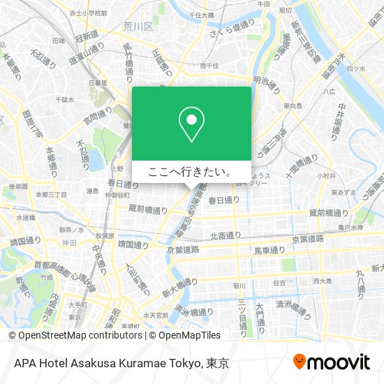 APA Hotel Asakusa Kuramae Tokyo地図