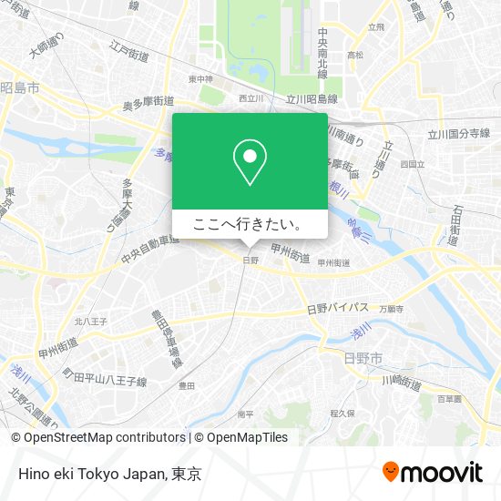 Hino eki Tokyo Japan地図