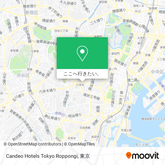 Candeo Hotels Tokyo Roppongi地図