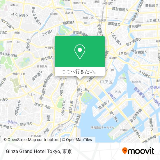 Ginza Grand Hotel Tokyo地図