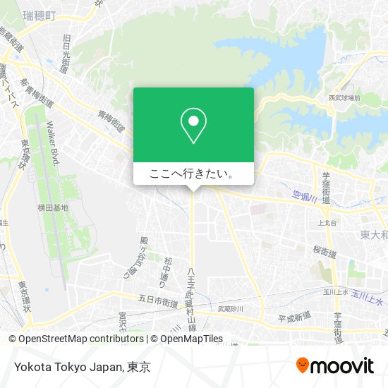 Yokota Tokyo Japan地図