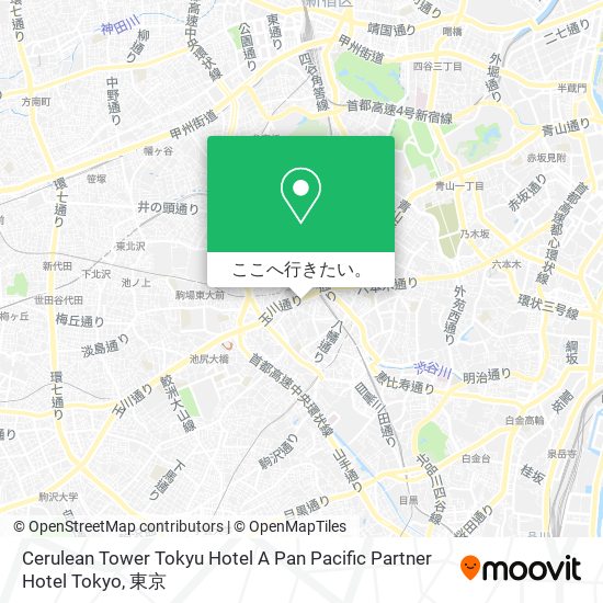 Cerulean Tower Tokyu Hotel A Pan Pacific Partner Hotel Tokyo地図