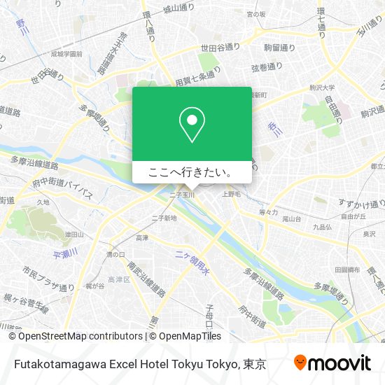 Futakotamagawa Excel Hotel Tokyu Tokyo地図
