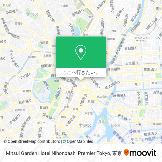 Mitsui Garden Hotel Nihonbashi Premier Tokyo地図