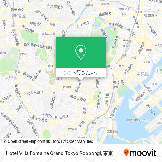 Hotel Villa Fontaine Grand Tokyo Roppongi地図