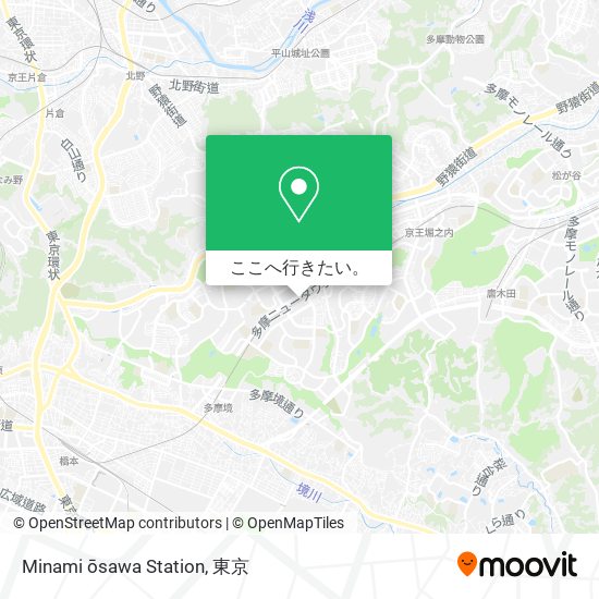 Minami ōsawa Station地図
