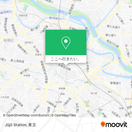 Jūjō Station地図