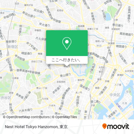 Nest Hotel Tokyo Hanzomon地図