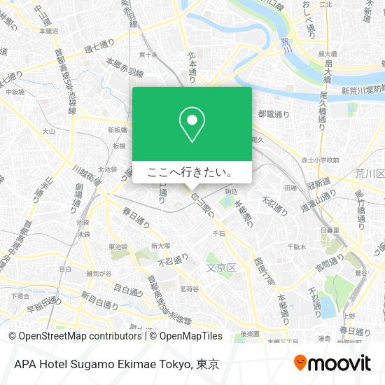 APA Hotel Sugamo Ekimae Tokyo地図