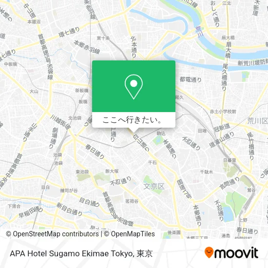APA Hotel Sugamo Ekimae Tokyo地図
