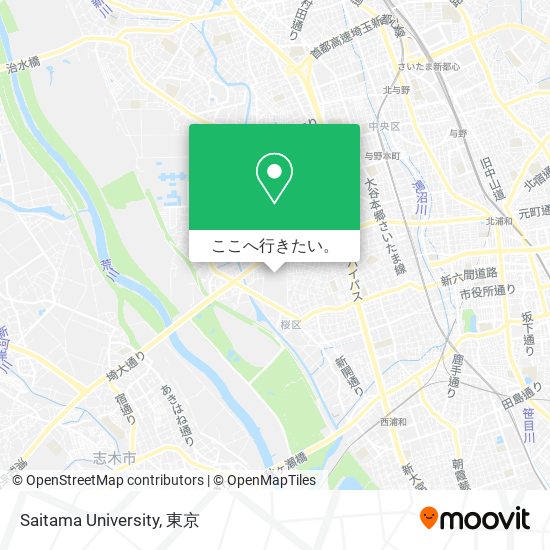 Saitama University地図