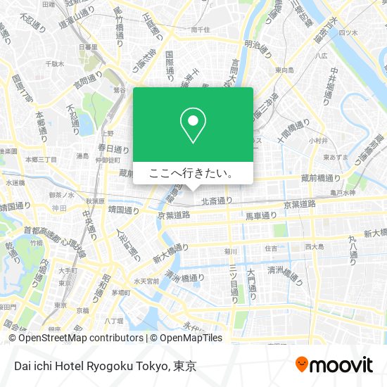 Dai ichi Hotel Ryogoku Tokyo地図