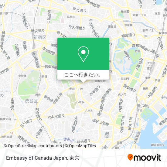 Embassy of Canada Japan地図