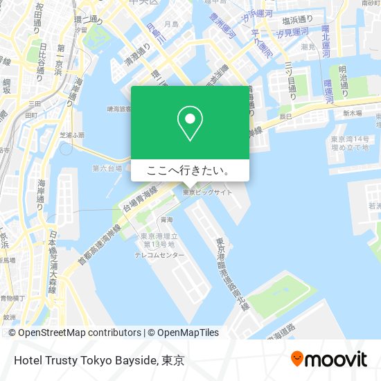 Hotel Trusty Tokyo Bayside地図