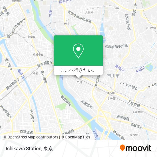 Ichikawa Station地図