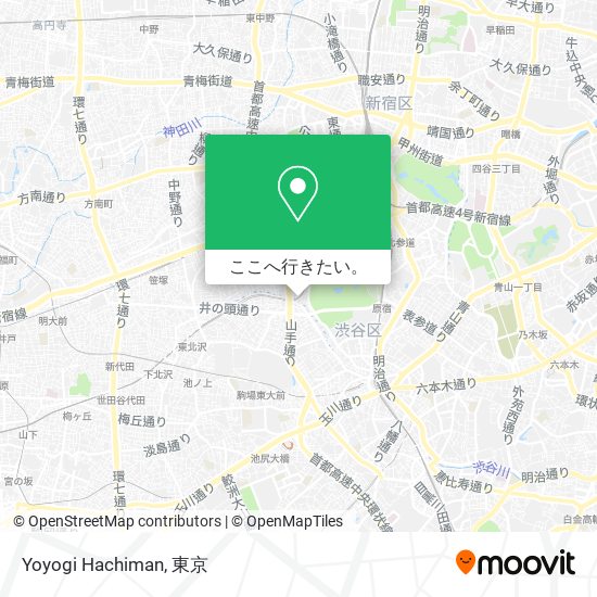 Yoyogi Hachiman地図