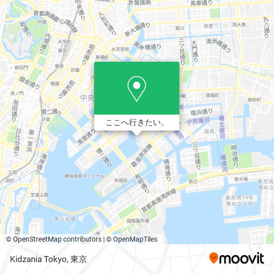 Kidzania Tokyo地図