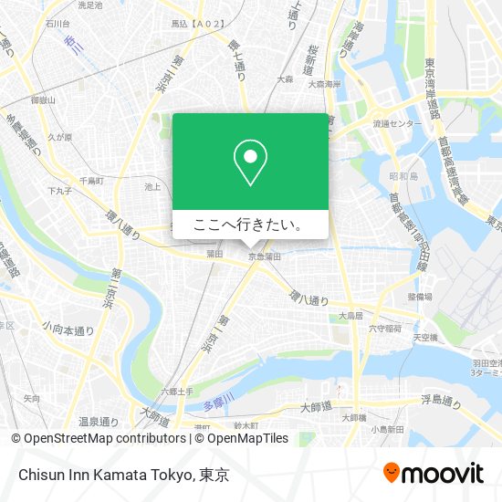 Chisun Inn Kamata Tokyo地図