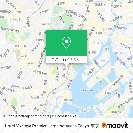 Hotel Mystays Premier Hamamatsucho Tokyo地図