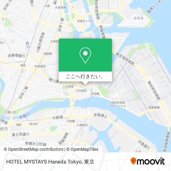 HOTEL MYSTAYS Haneda Tokyo地図