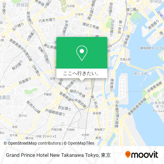 Grand Prince Hotel New Takanawa Tokyo地図