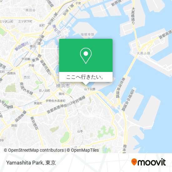 Yamashita Park地図