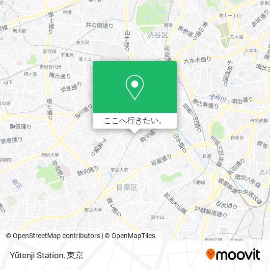 Yūtenji Station地図