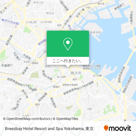 Breezbay Hotel Resort and Spa Yokohama地図