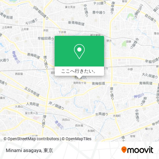 Minami asagaya地図
