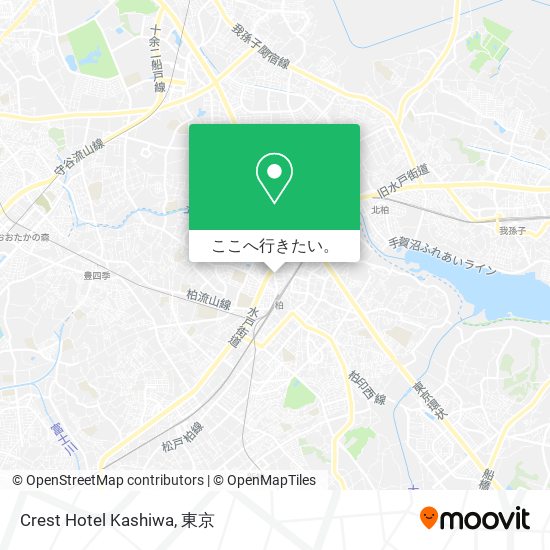 Crest Hotel Kashiwa地図