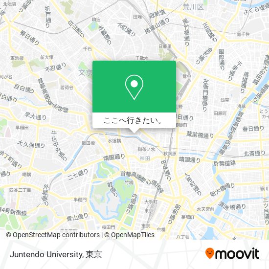Juntendo University地図