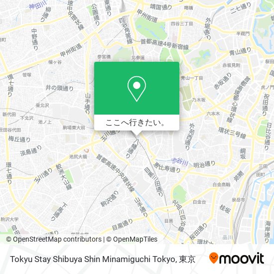 Tokyu Stay Shibuya Shin Minamiguchi Tokyo地図