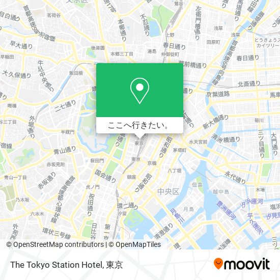 The Tokyo Station Hotel地図