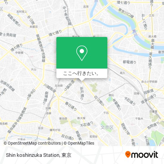 Shin koshinzuka Station地図