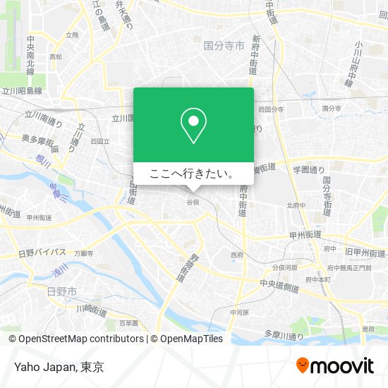 Yaho Japan地図