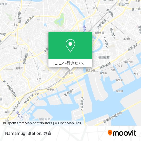 Namamugi Station地図