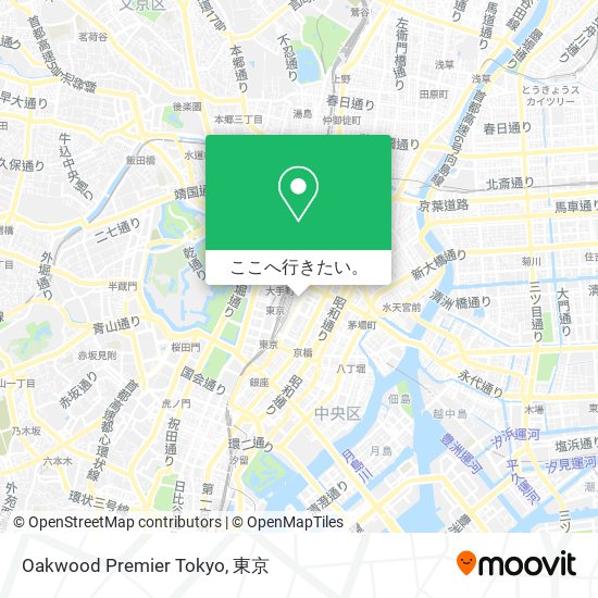 Oakwood Premier Tokyo地図