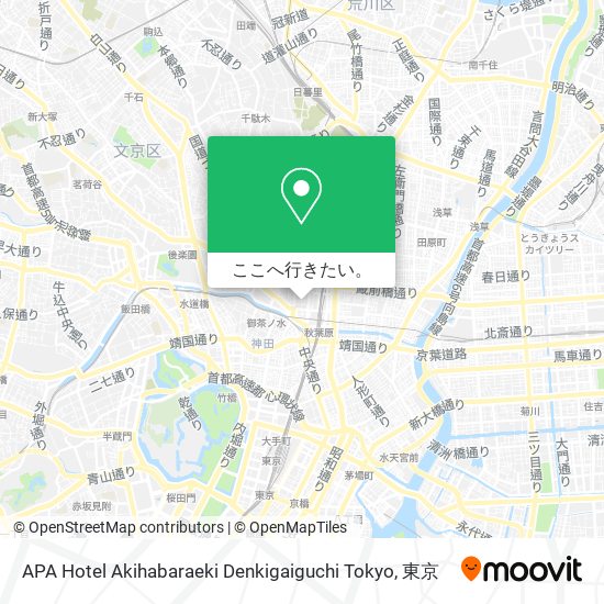 APA Hotel Akihabaraeki Denkigaiguchi Tokyo地図