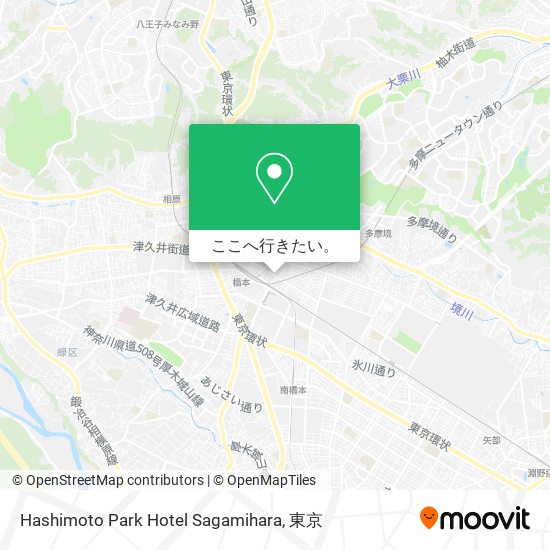 Hashimoto Park Hotel Sagamihara地図