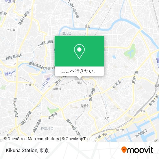 Kikuna Station地図